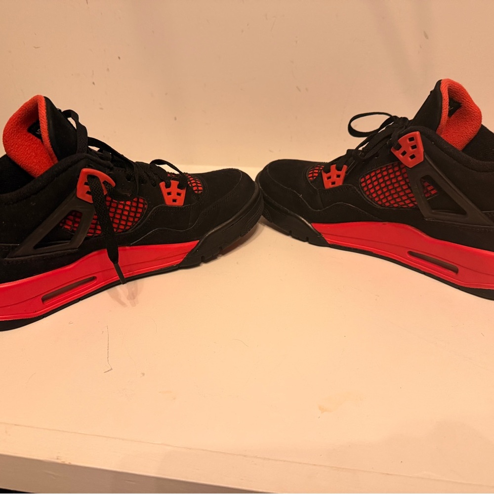 Black and Red Athletic Sneakers